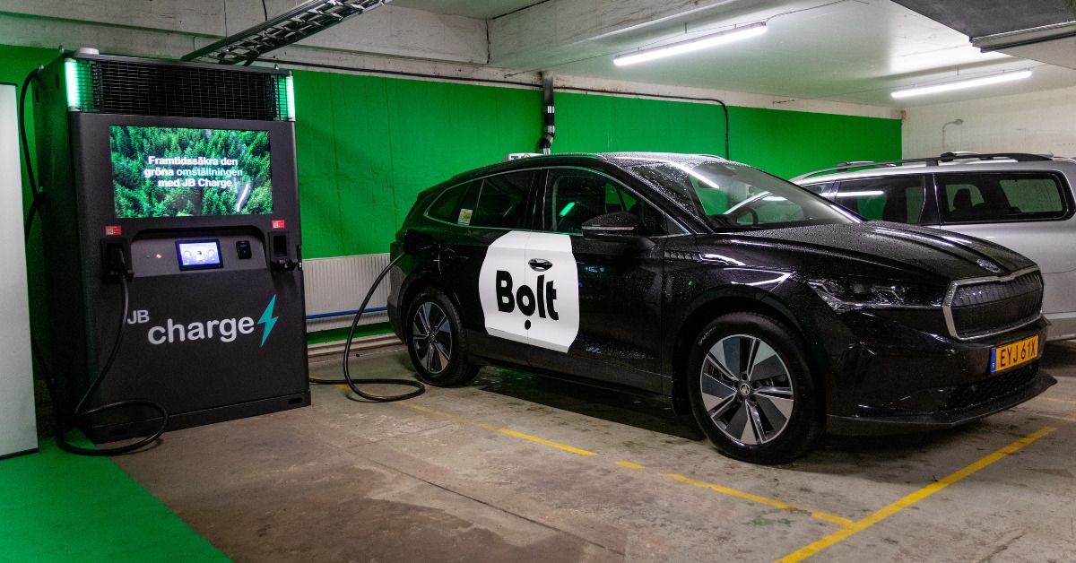 Bolt launches its first electric vehicle charging hub in Stockholm